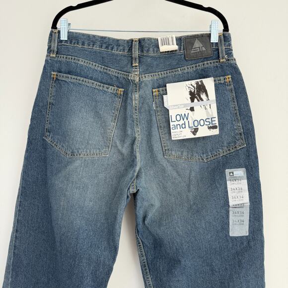 Vintage Levis Silvertab Jeans Mens 34x32 Low Loose Baggy Skater Y2K Hip Hop